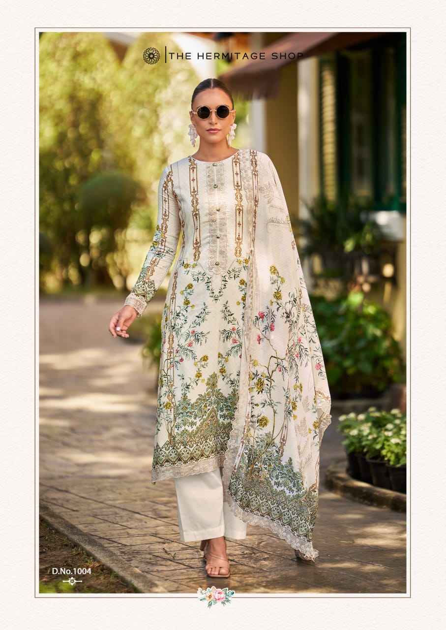 The Hermitage Shop Binsaeed Originals Jam Satin Salwar Kameez Wholesale Price ( 8 Pcs Catalog )