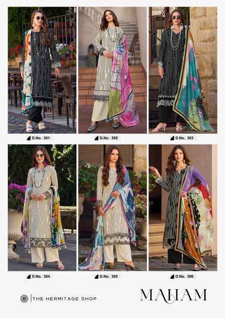 The Hermitage Shop Maham Jam Satin Salwar Kameez Wholesale Price ( 6 Pcs Catalog )