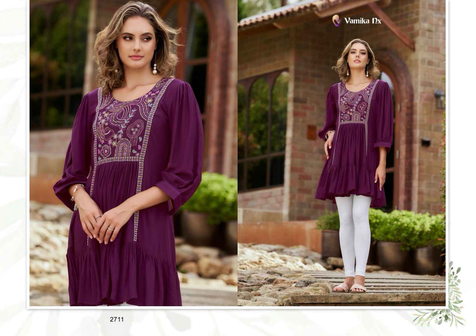 Vamika NX Rang Mahal Vol 3 Rayon Kurti Set Wholesale Price ( 5 Pcs Catalog )