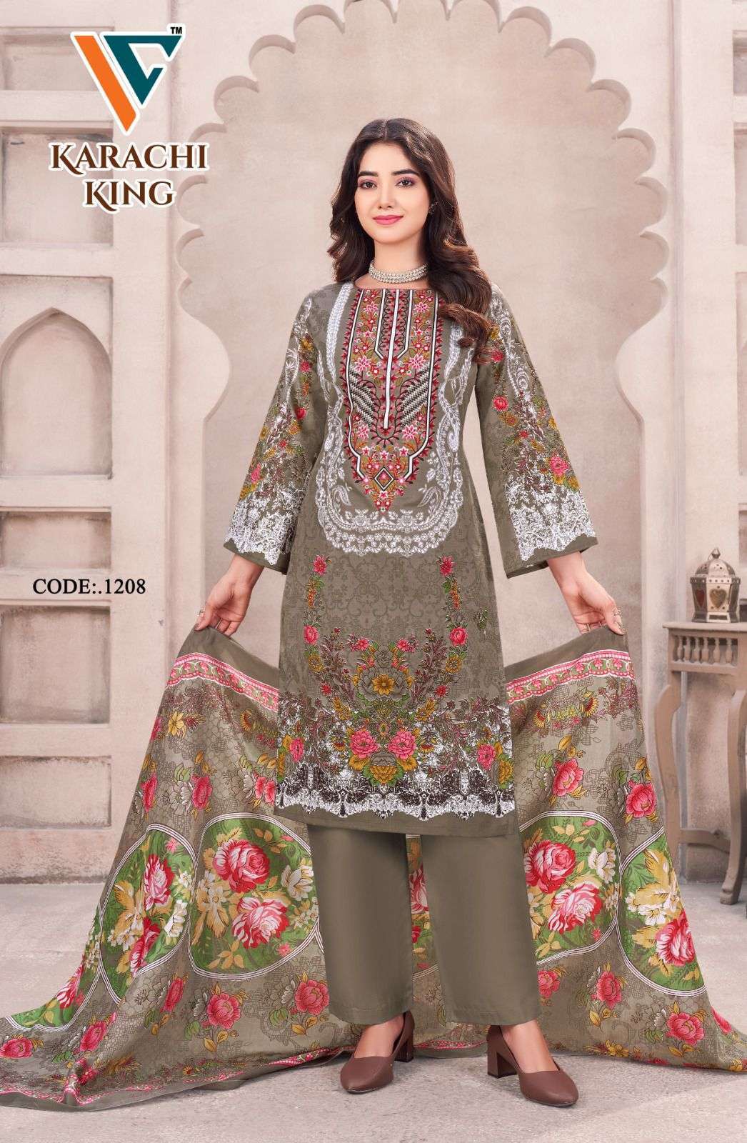 Vandana Creation Karachi‎ King‎‎‎ Vol 12 Suit Wholesale Price ( 8 pcs Catalogue )