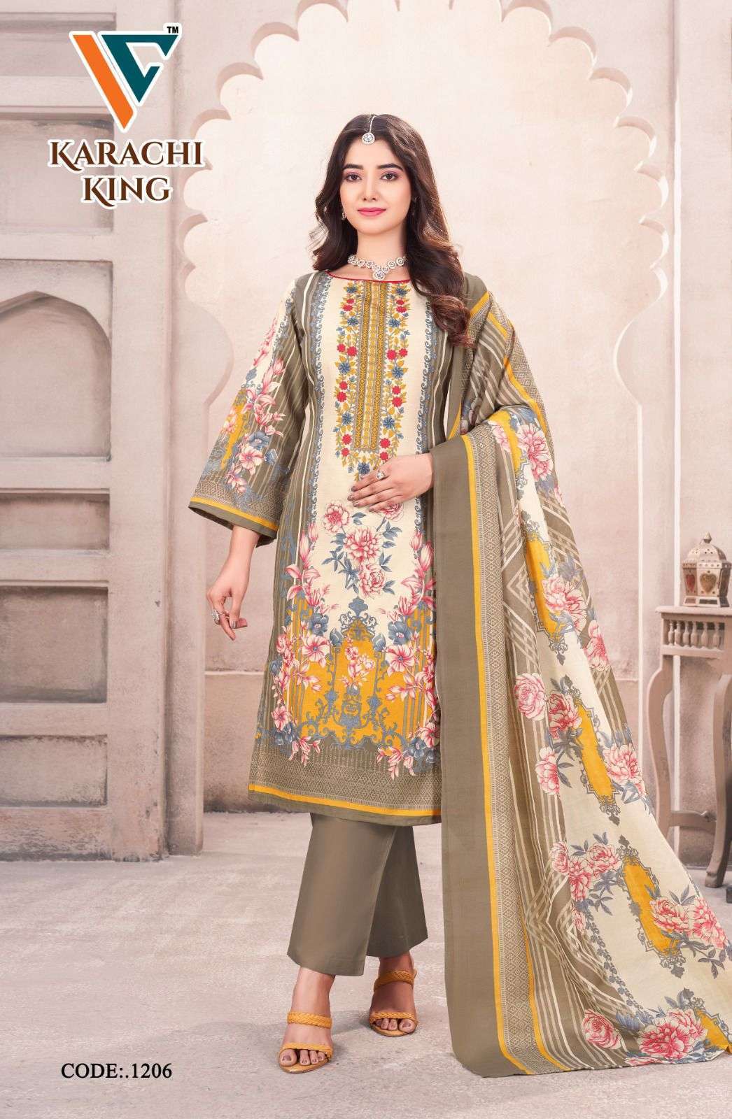 Vandana Creation Karachi‎ King‎‎‎ Vol 12 Suit Wholesale Price ( 8 pcs Catalogue )
