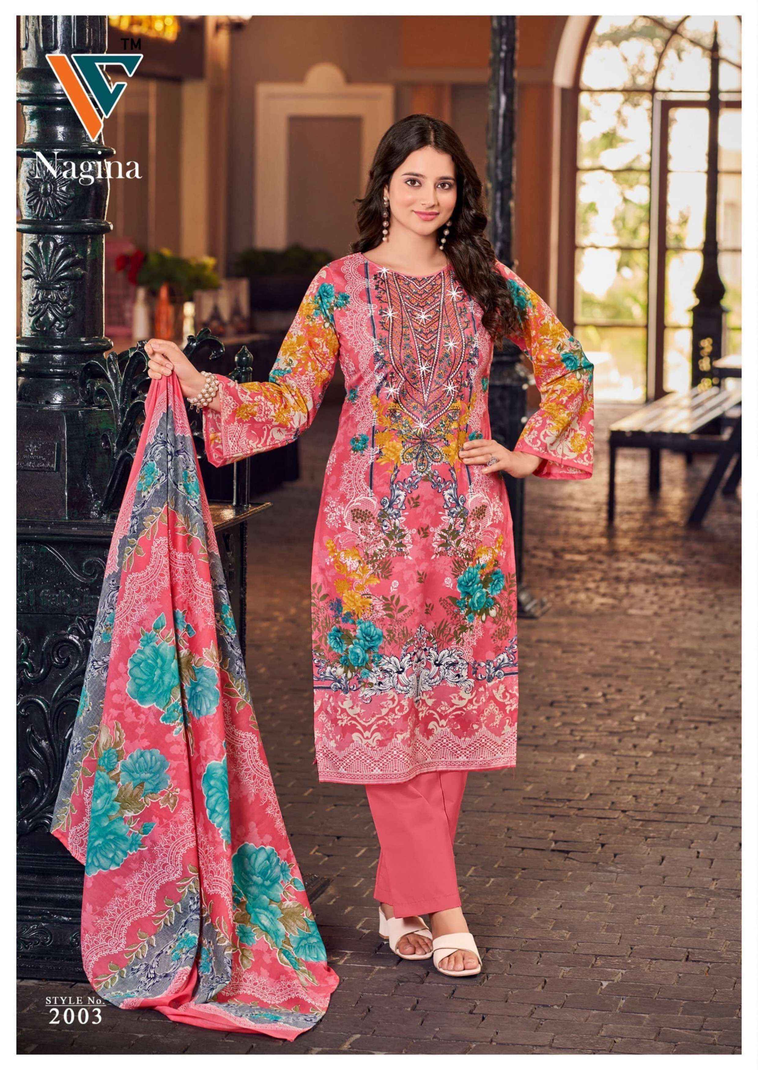 VANDANA‎‎ CREATION NAGINA‎ VOL 2 WHOLESALE COTTON DRESS MATERIAL ( 8 PCS CATALOGUE )