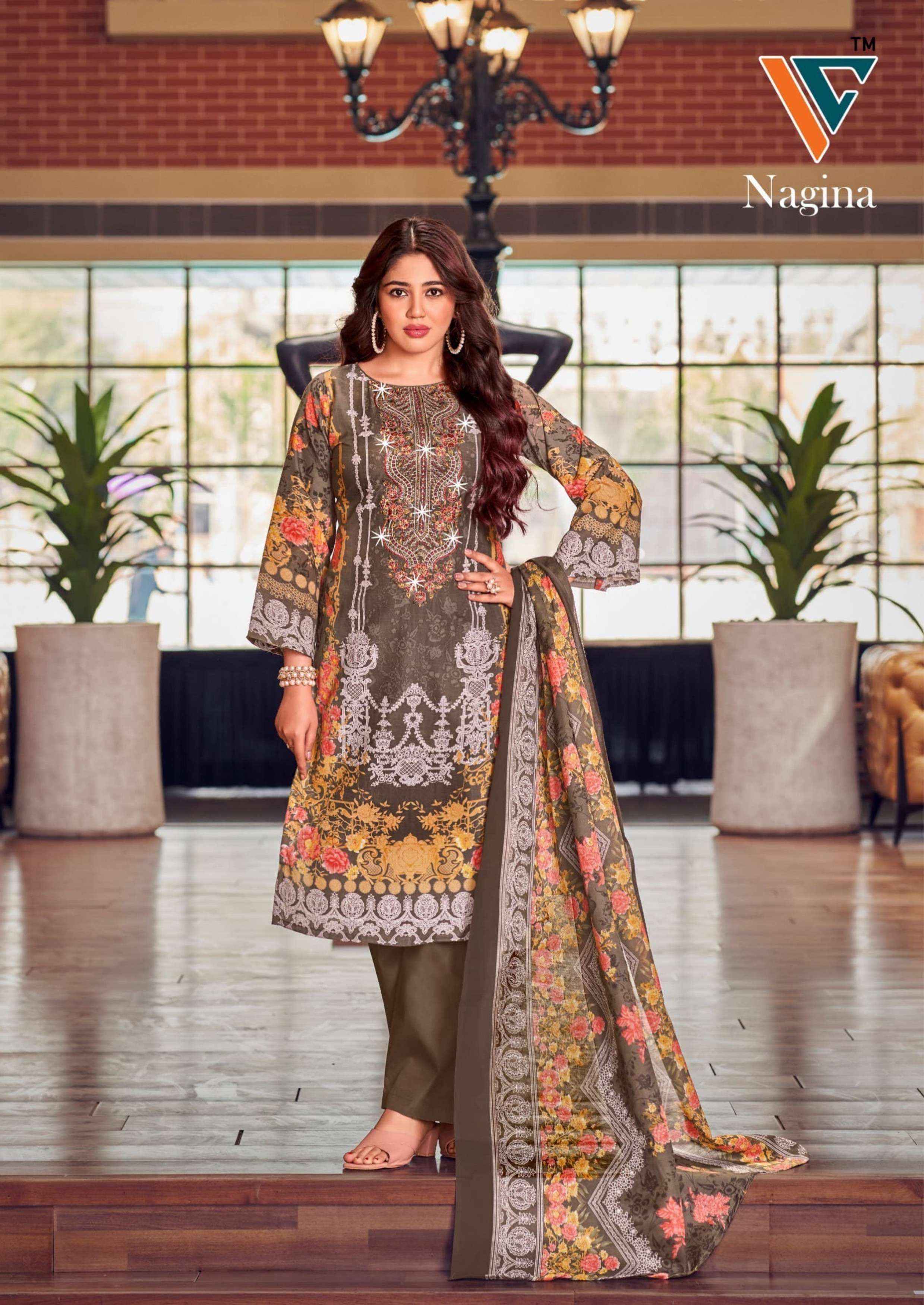 VANDANA‎‎ CREATION NAGINA‎ VOL 2 WHOLESALE COTTON DRESS MATERIAL ( 8 PCS CATALOGUE )