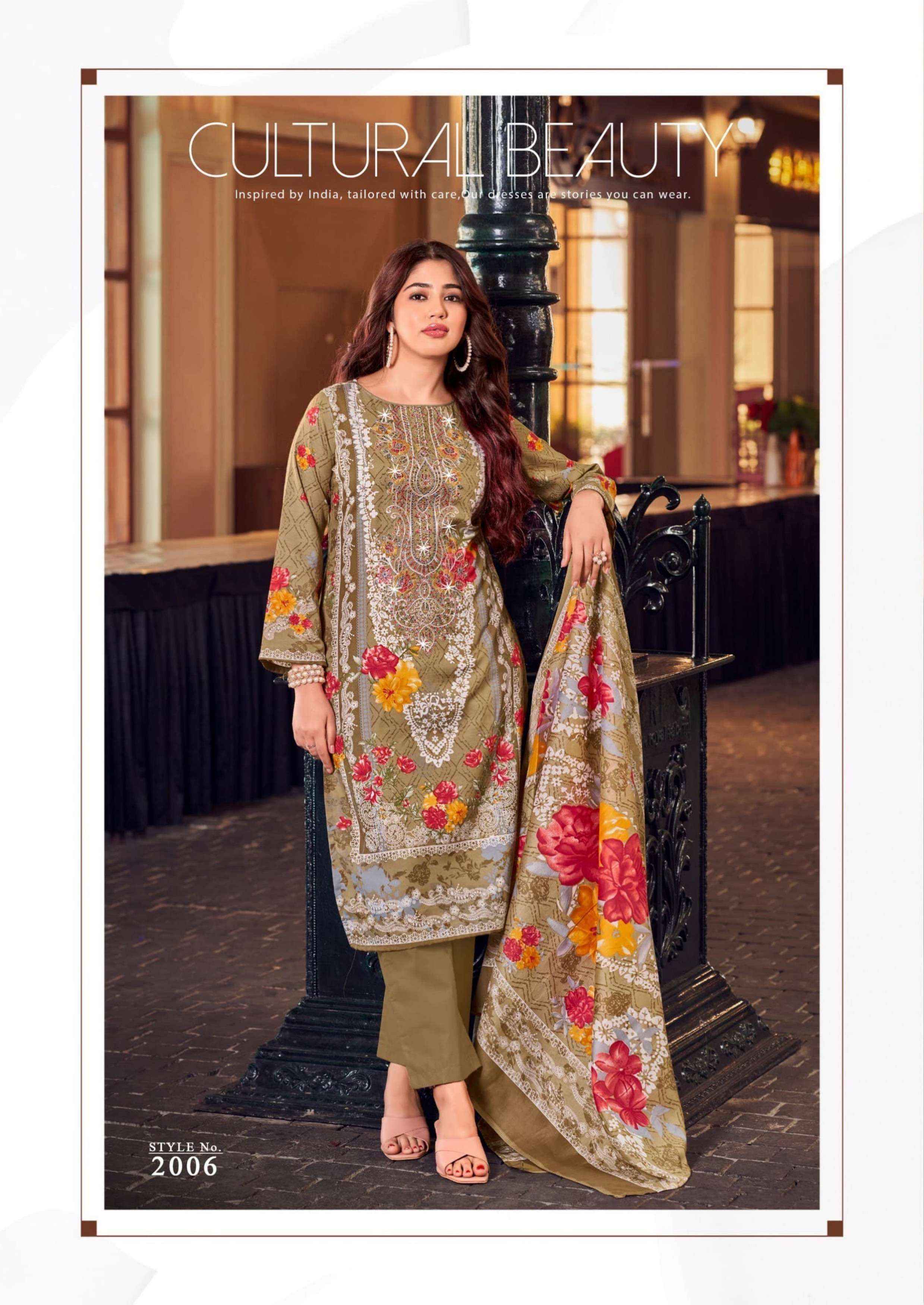 VANDANA‎‎ CREATION NAGINA‎ VOL 2 WHOLESALE COTTON DRESS MATERIAL ( 8 PCS CATALOGUE )