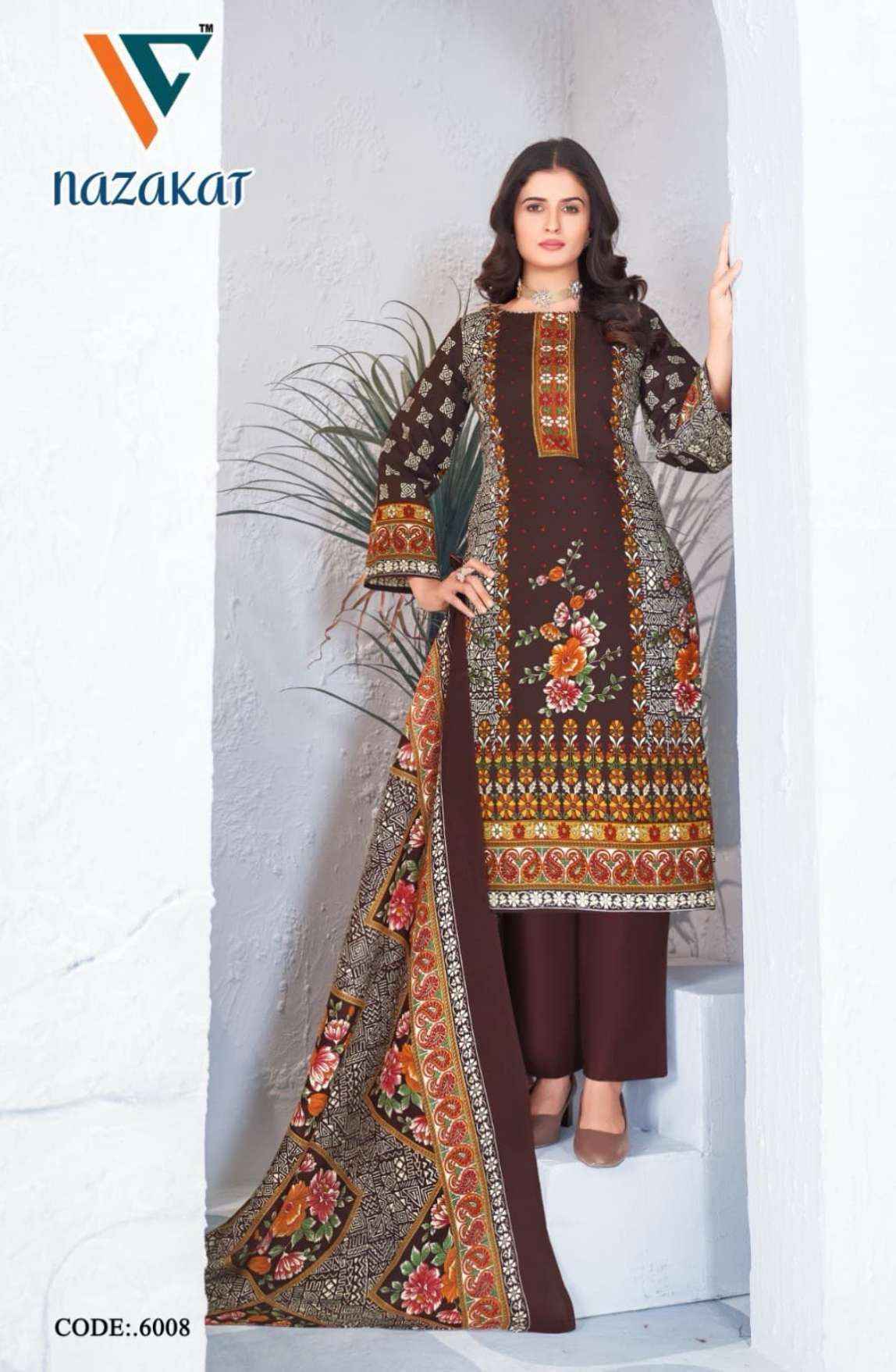 Vandana Creation Nazakat Vol 6 Wholesale Cotton Dress Material ( 8 pcs Catalogue )