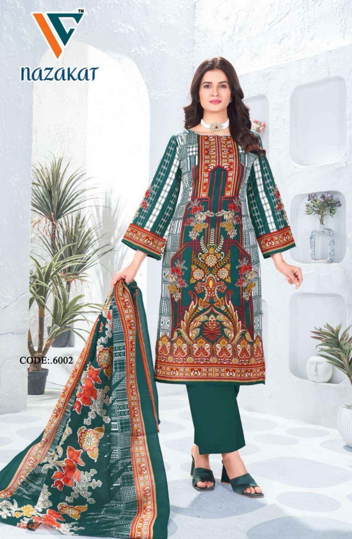 Vandana Creation Nazakat Vol 6 Wholesale Cotton Dress Material ( 8 pcs Catalogue )