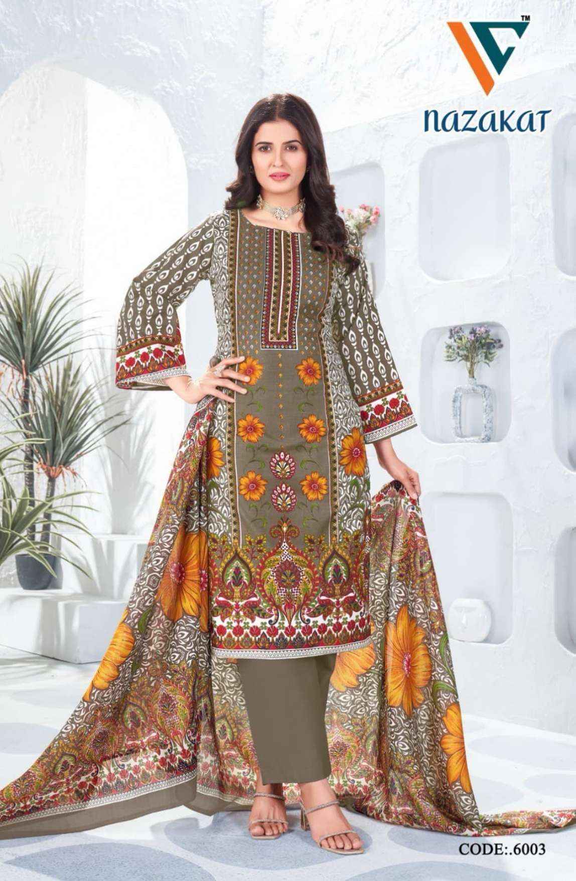 Vandana Creation Nazakat Vol 6 Wholesale Cotton Dress Material ( 8 pcs Catalogue )