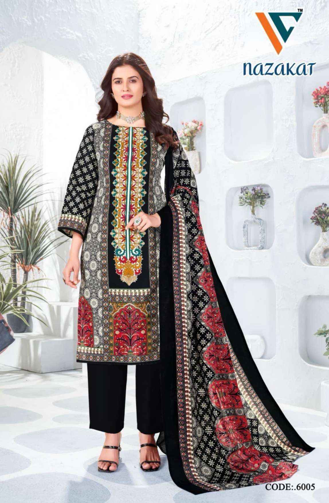 Vandana Creation Nazakat Vol 6 Wholesale Cotton Dress Material ( 8 pcs Catalogue )