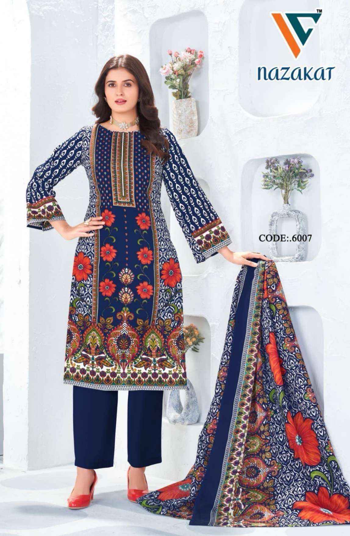 Vandana Creation Nazakat Vol 6 Wholesale Cotton Dress Material ( 8 pcs Catalogue )