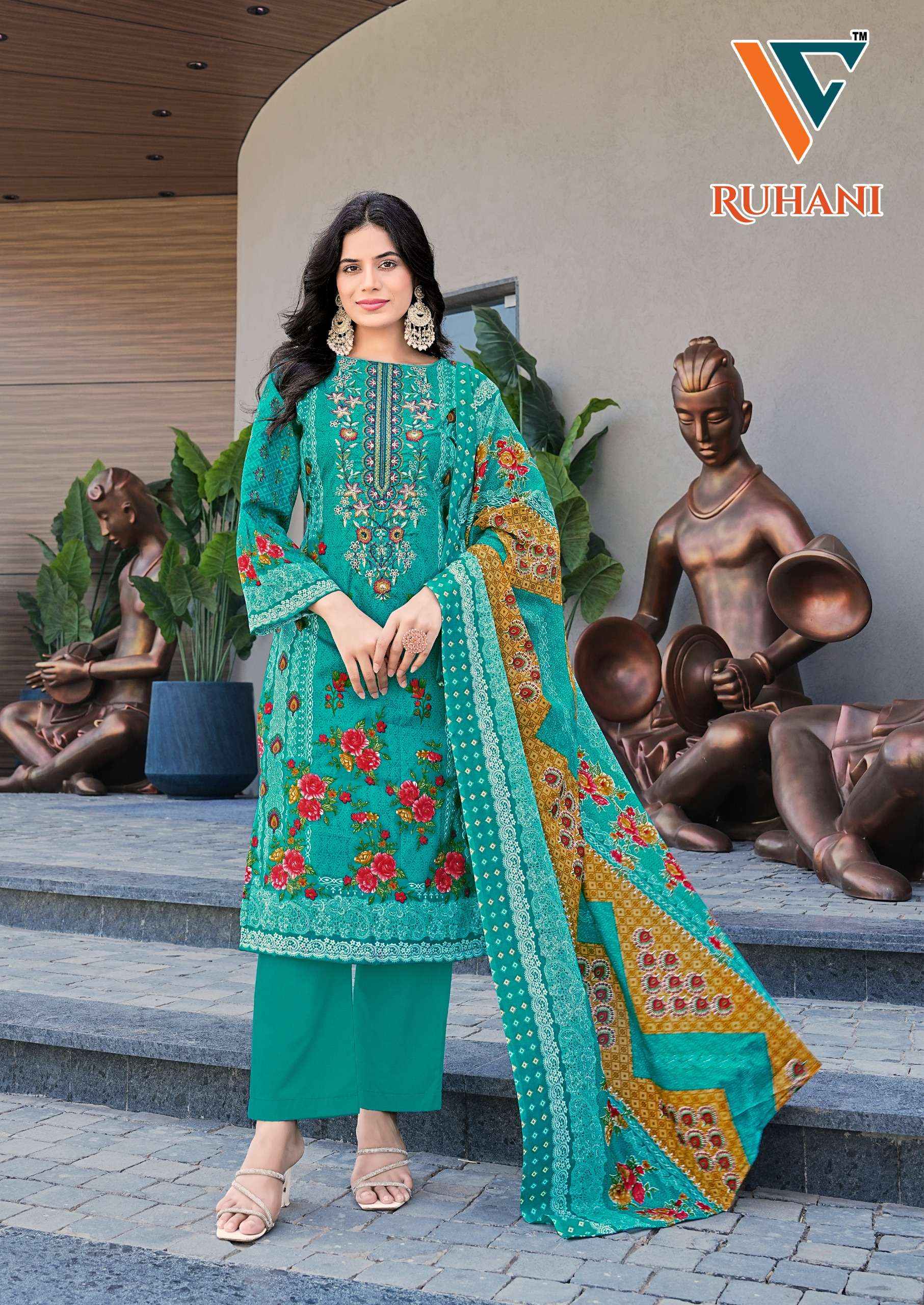 VANDANA‎ CREATION RUHANI‎ VOL 26 COTTON PAKISTANI DRESS MATERIAL ( 8 PCS CATALOGUE )