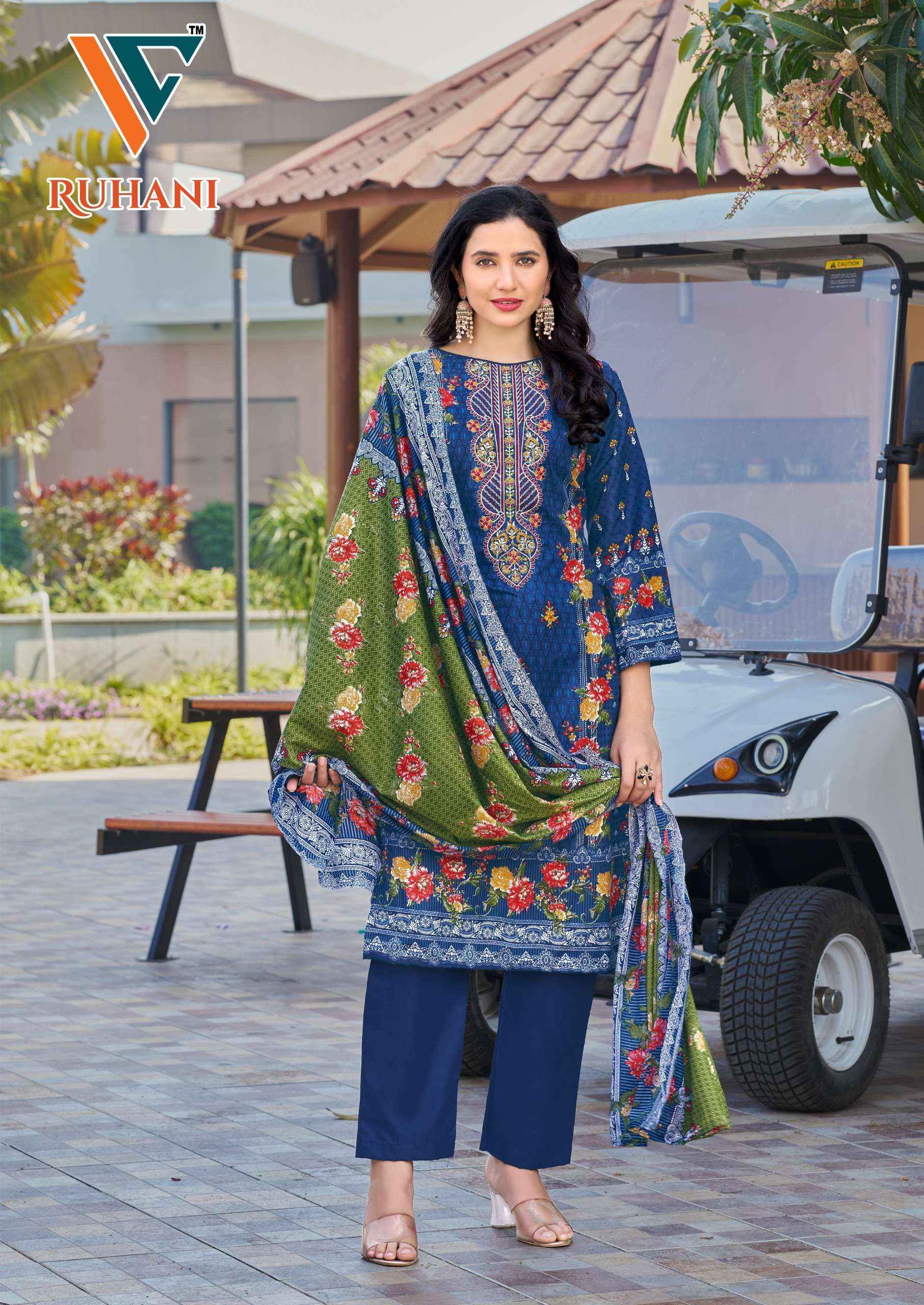 VANDANA‎ CREATION RUHANI‎ VOL 26 COTTON PAKISTANI DRESS MATERIAL ( 8 PCS CATALOGUE )