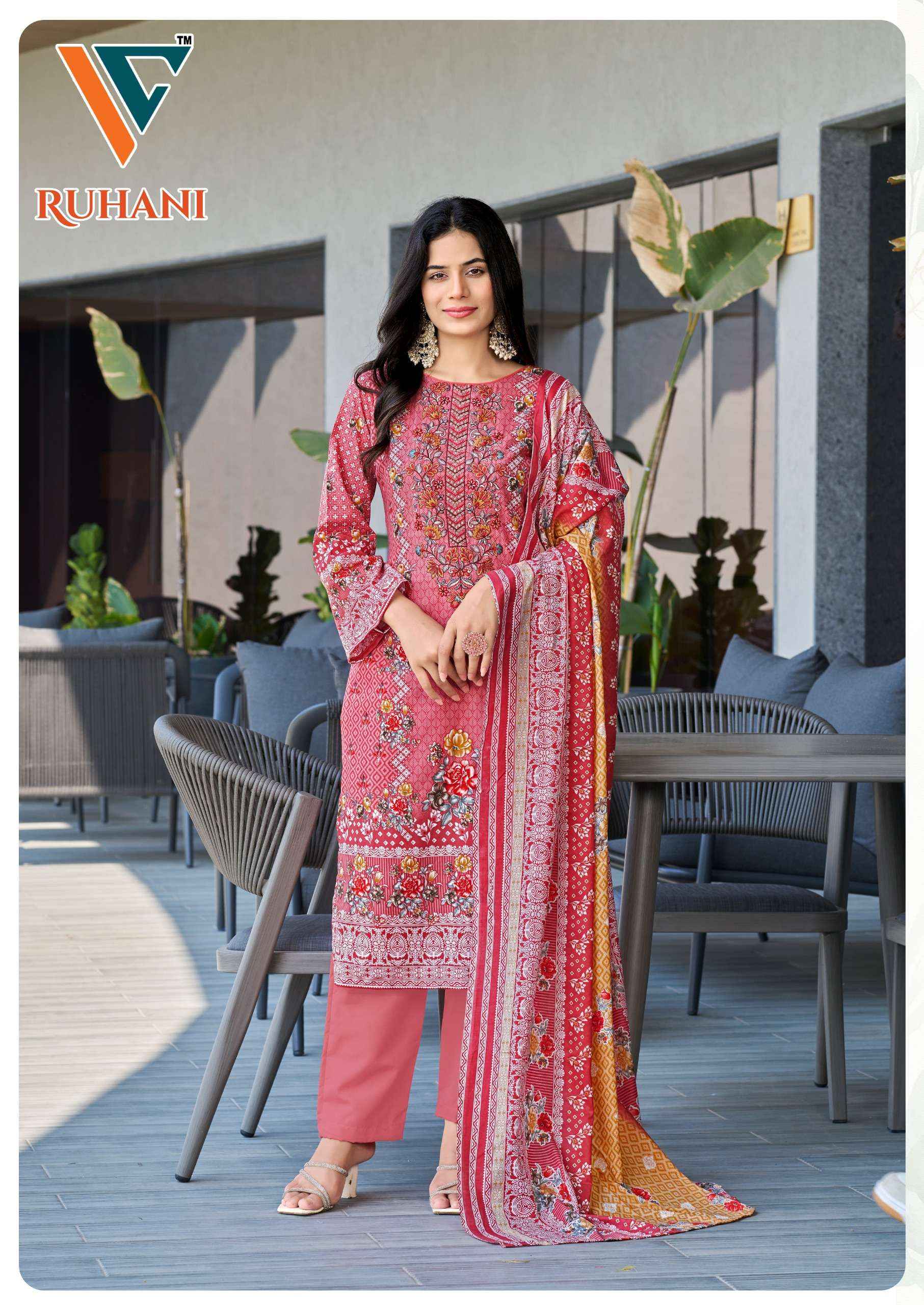 VANDANA‎ CREATION RUHANI‎ VOL 26 COTTON PAKISTANI DRESS MATERIAL ( 8 PCS CATALOGUE )