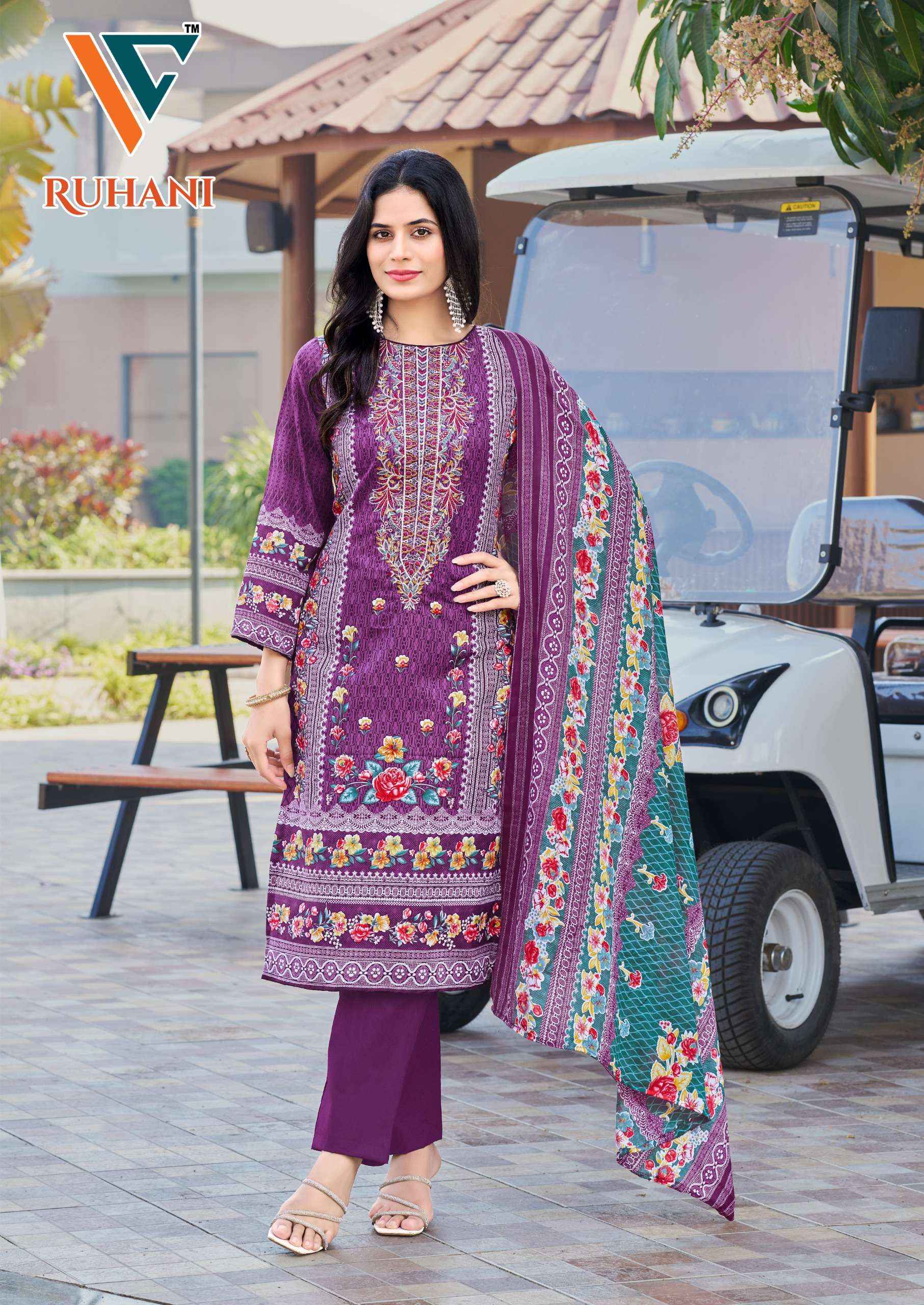 VANDANA‎ CREATION RUHANI‎ VOL 26 COTTON PAKISTANI DRESS MATERIAL ( 8 PCS CATALOGUE )