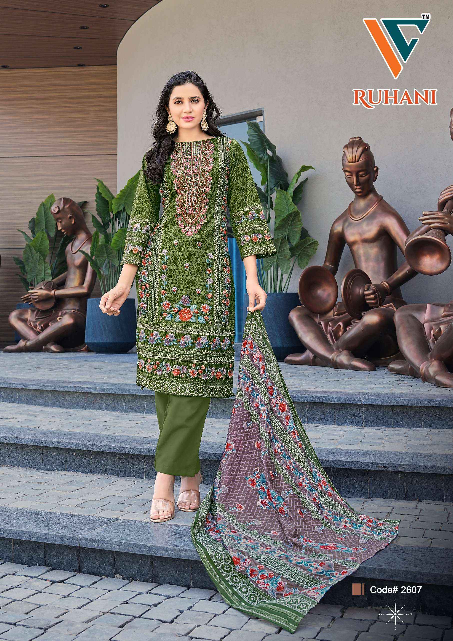 VANDANA‎ CREATION RUHANI‎ VOL 26 COTTON PAKISTANI DRESS MATERIAL ( 8 PCS CATALOGUE )