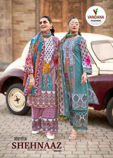 Vandana Fashion Shehnaaz Vol 1 Pakistani Salwar Kameez ( 8 pcs Catalogue )