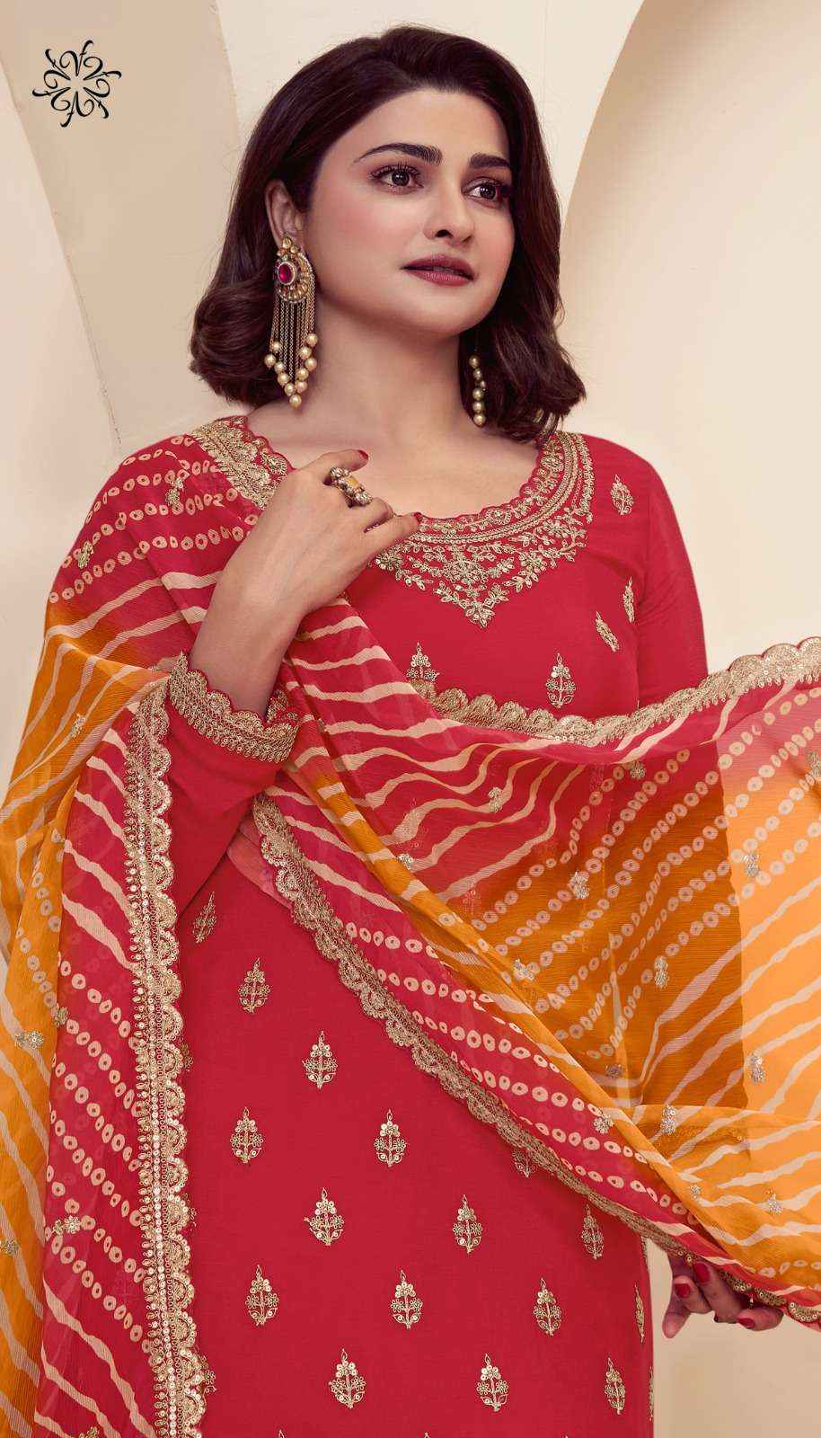 Vinay Fashion Kuleesh Rang Plus Partywear Sharara Style Suits ( 5 Pcs Catalogue )