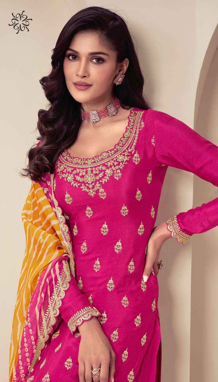 Vinay Fashion Kuleesh Rang Plus Partywear Sharara Style Suits ( 5 Pcs Catalogue )