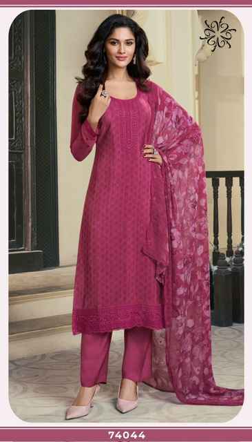 Vinay Fashion Silkina Royal Crepe 47 Wholesale Royal Crepe Dress Material ( 8 pcs Catalogue )