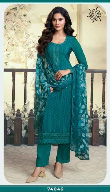 Vinay Fashion Silkina Royal Crepe 47 Wholesale Royal Crepe Dress Material ( 8 pcs Catalogue )