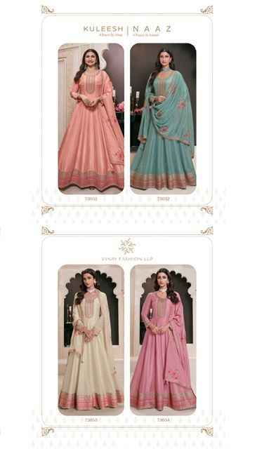 Vinay Kuleesh Naaz Moonga Silk Dress Wholesale Price ( 4 Pcs Catalog )