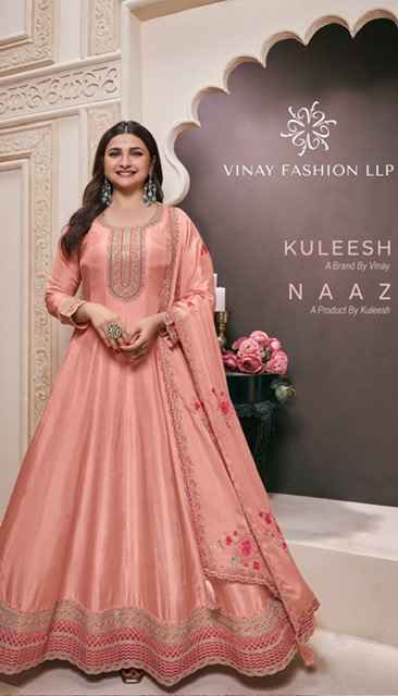 Vinay Kuleesh Naaz Moonga Silk Dress Wholesale Price ( 4 Pcs Catalog )