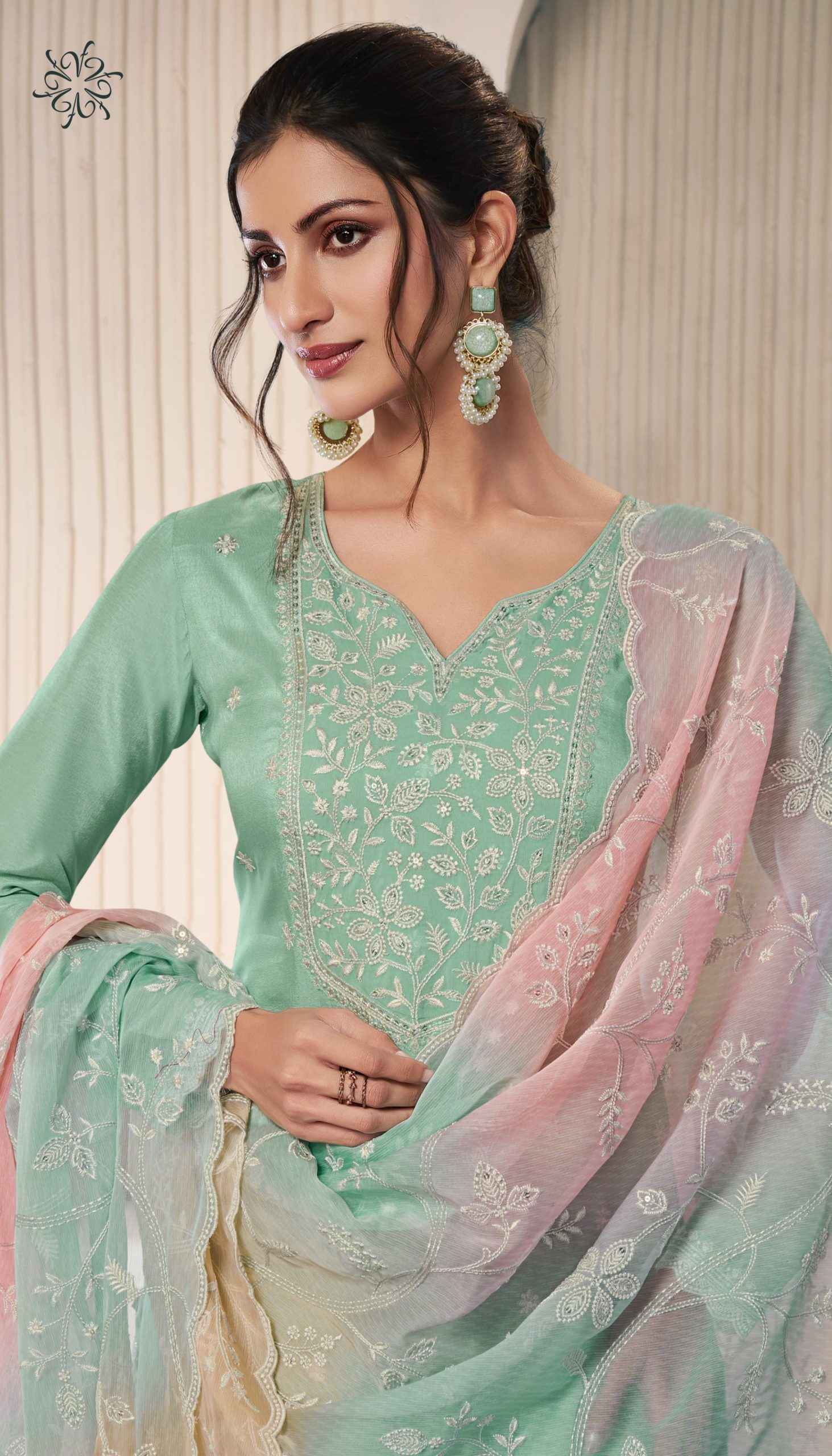 Vinay Kuleesh Ombre Moonga Silk Salwar Kameez Wholesale Price ( 4 Pcs Catalog )