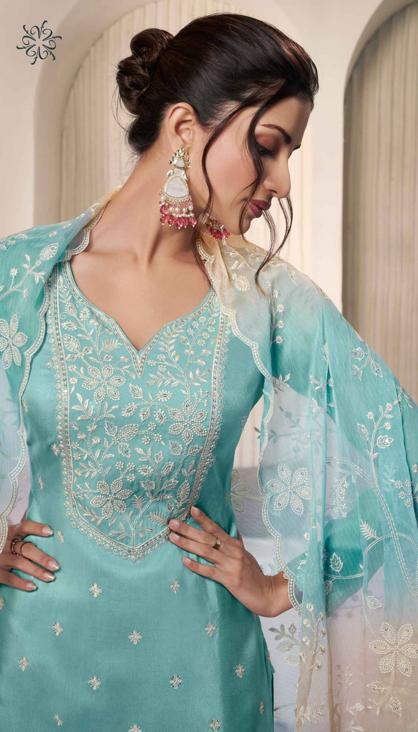 Vinay Kuleesh Ombre Moonga Silk Salwar Kameez Wholesale Price ( 4 Pcs Catalog )