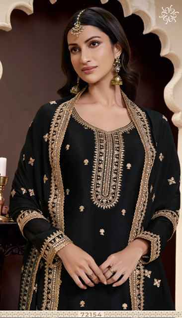 Vinay Kuleesh Shania Chinon Salwar Kameez Wholesale Price ( 4 Pcs Catalog )