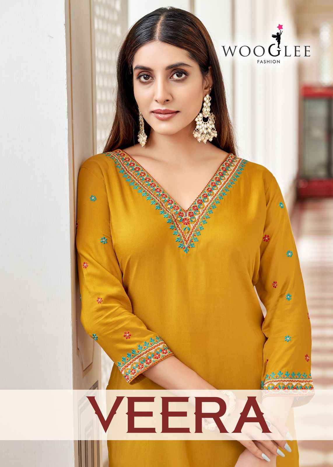 Wooglee Veera Rayon Readymade Suit Wholesale Price ( 4 Pcs Catalog )