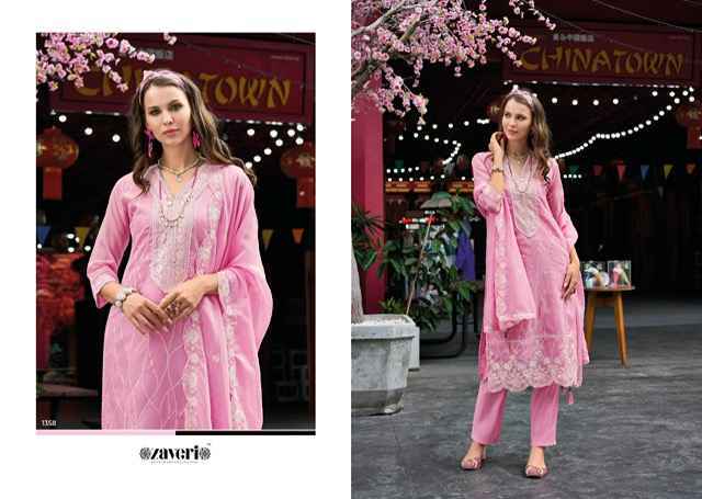 Zaveri Ariana Readymade Organza Dress Wholesale Price ( 2 Pcs Catalgo ) 