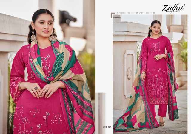 Zulfat Designer Shanaya Cotton Salwar Kameez Wholesale Price ( 8 Pcs Catalog )