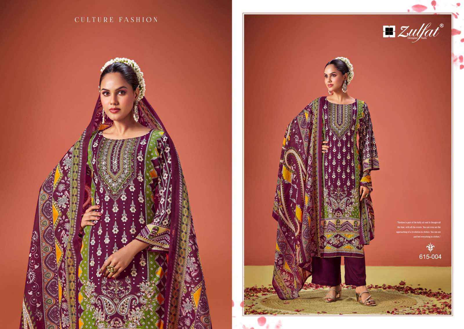 ZULFAT DESIGNER SUITS AAYAT VOL 11 VISCOSE FANCY SALWAR KAMEEZ WHOLESALE PRICE ( 6 PCS CATALOG )