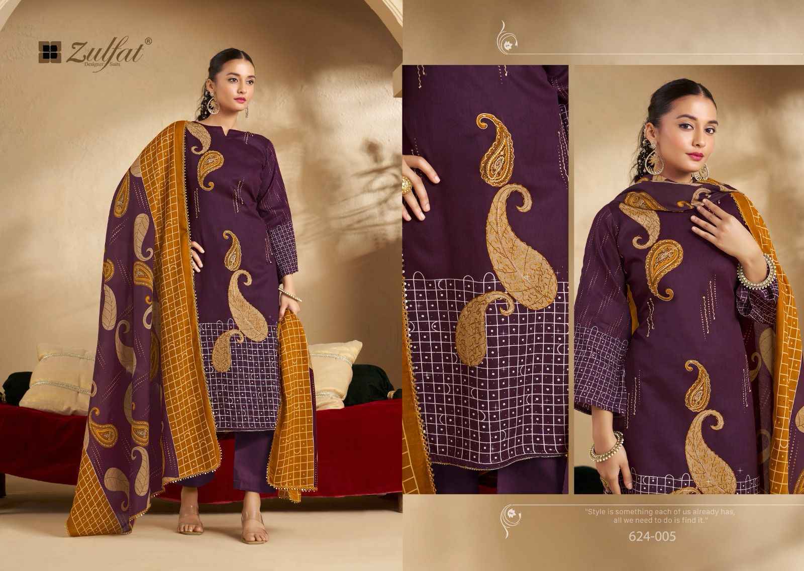 Zulfat Sangini Vol 5 Jam Cotton Salwar Kameez Wholesale Price ( 6 Pcs Catalog )