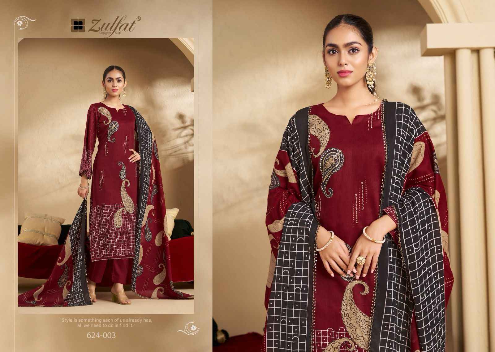 Zulfat Sangini Vol 5 Jam Cotton Salwar Kameez Wholesale Price ( 6 Pcs Catalog )