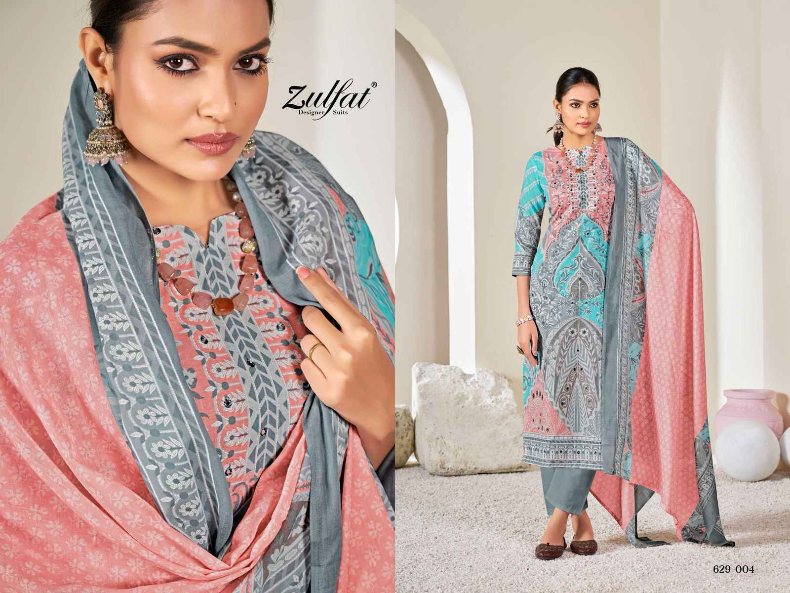 Zulfat Summer Shine Cotton Salwar Kameez Wholesale Price ( 6 Pcs Catalog )