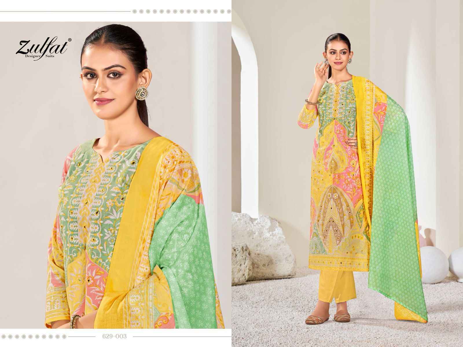 Zulfat Summer Shine Cotton Salwar Kameez Wholesale Price ( 6 Pcs Catalog )