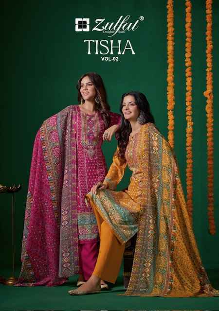 Zulfat Tisha Vol 2 Viscouse Shimmer Salwar Kameez Wholesale Price ( 6 Pcs Catalog )