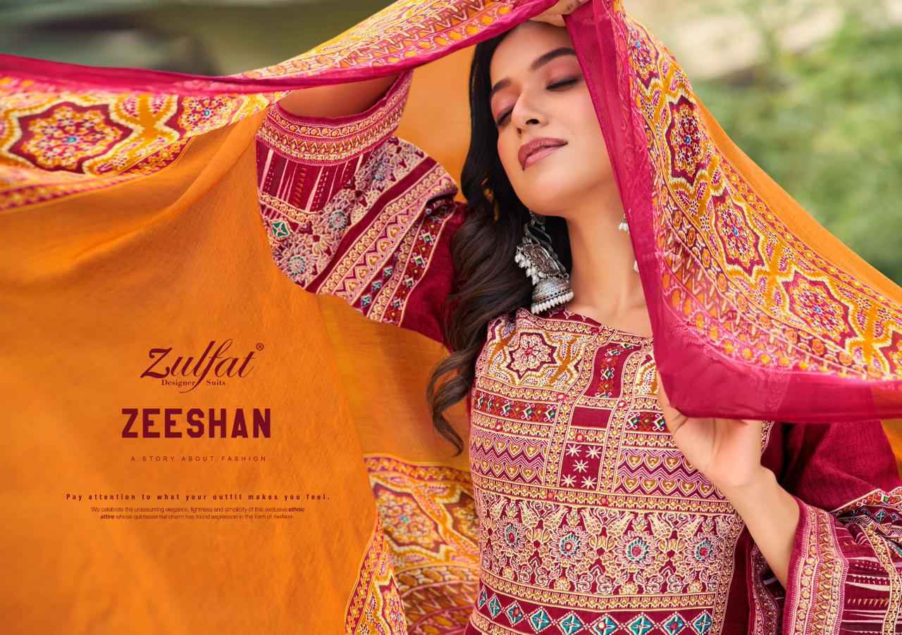 Zulfat Zeeshan Cotton Salwar Kameez Wholesale Price ( 8 Pcs Catalog )