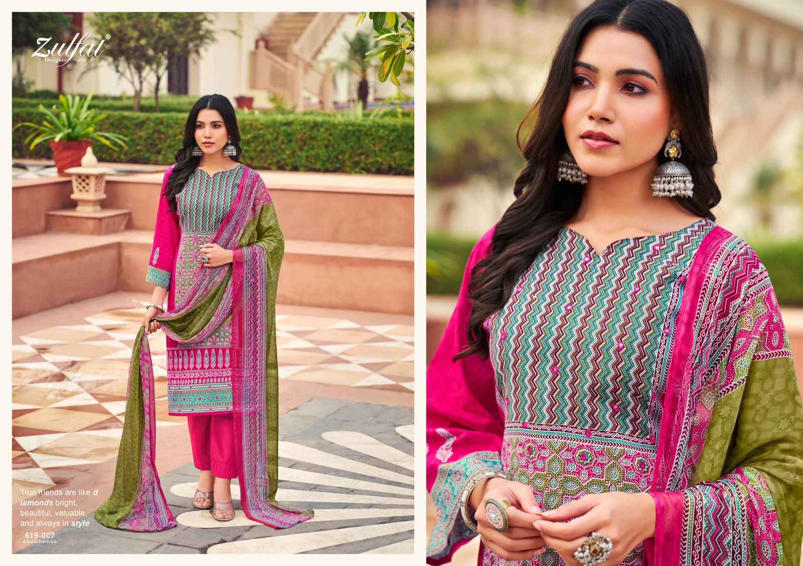 Zulfat Zeeshan Cotton Salwar Kameez Wholesale Price ( 8 Pcs Catalog )