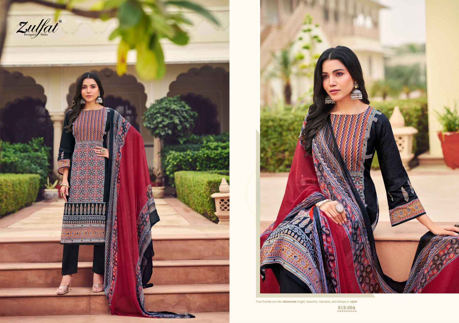 Zulfat Zeeshan Cotton Salwar Kameez Wholesale Price ( 8 Pcs Catalog )