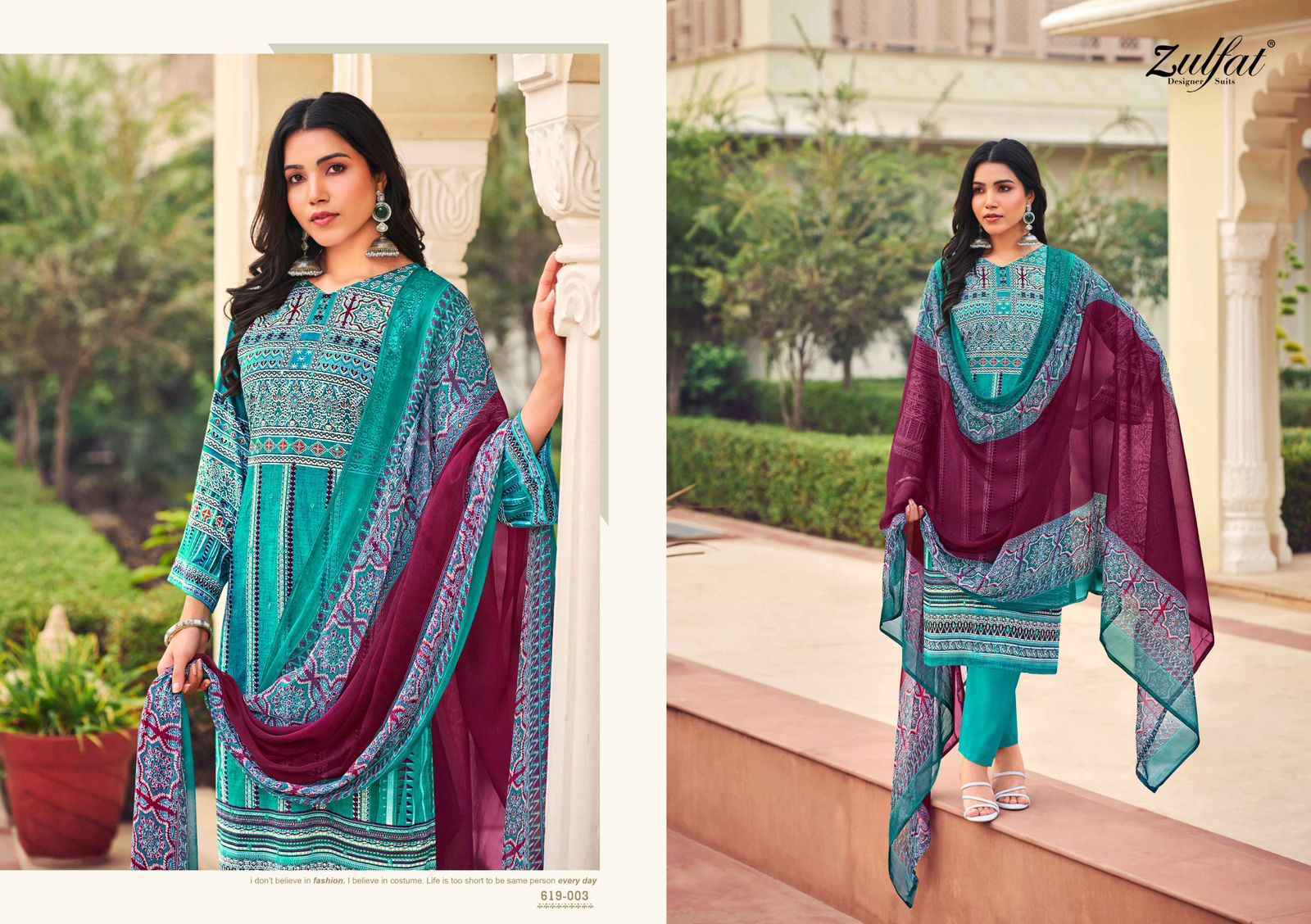 Zulfat Zeeshan Cotton Salwar Kameez Wholesale Price ( 8 Pcs Catalog )