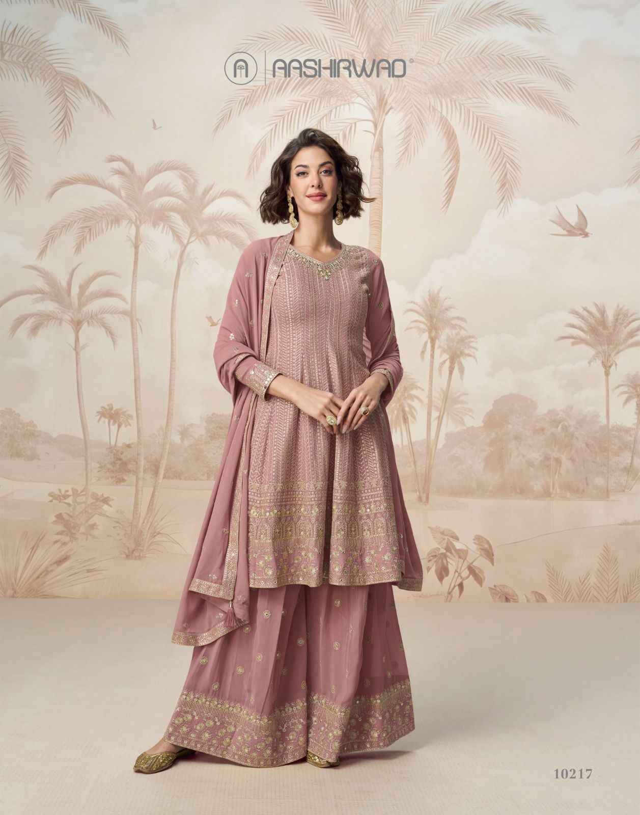 Aashirwad Creation Shivani Readymade Georgette Dress Wholesale Price ( 3 Pcs Catalog )