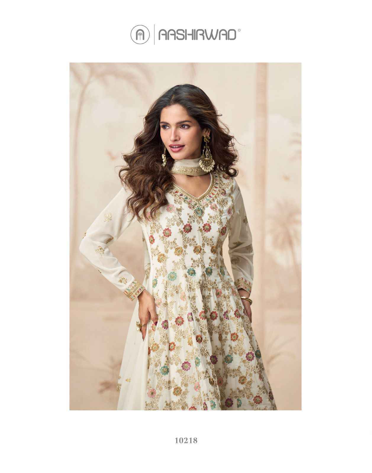 Aashirwad Creation Shivani Readymade Georgette Dress Wholesale Price ( 3 Pcs Catalog )