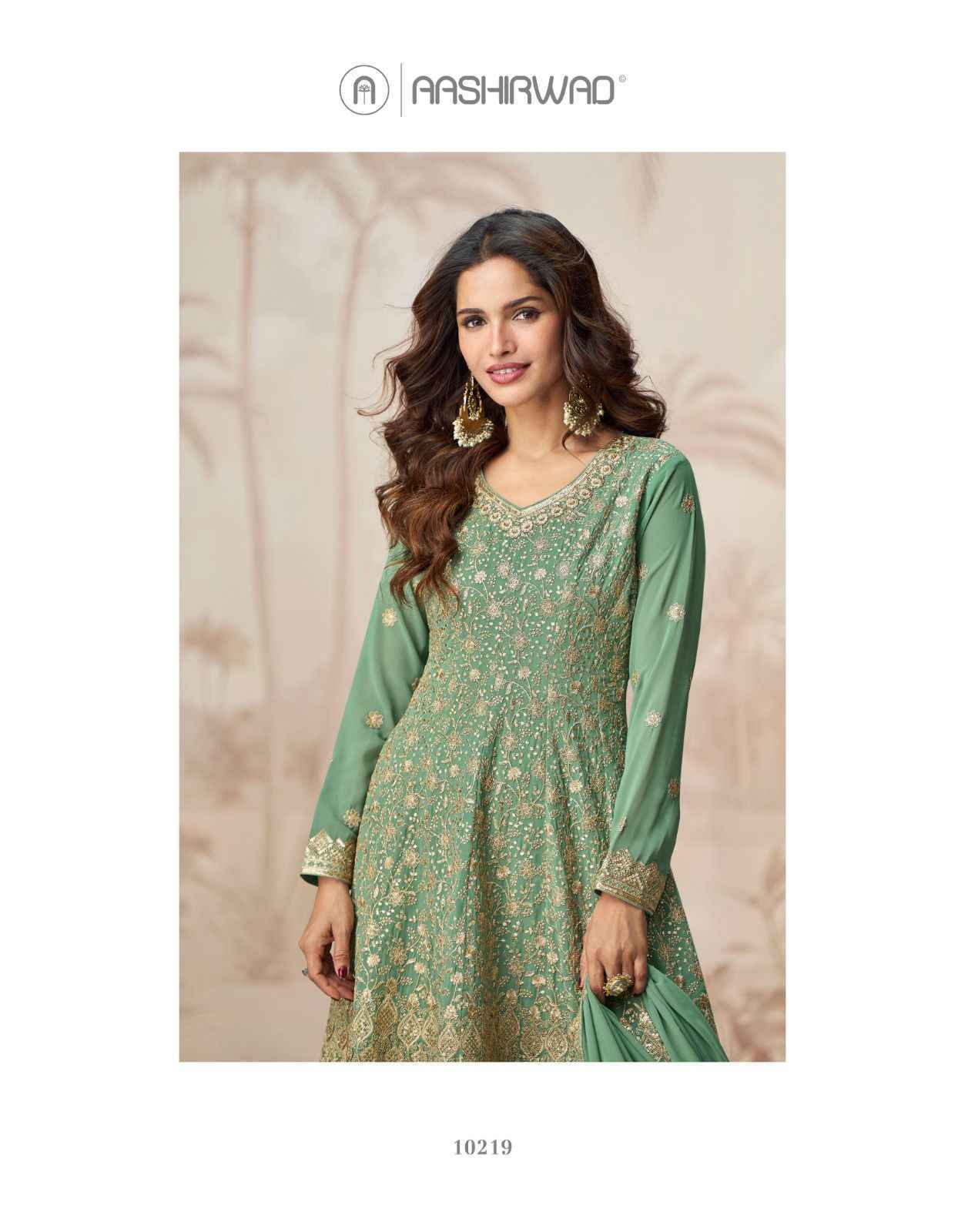 Aashirwad Creation Shivani Readymade Georgette Dress Wholesale Price ( 3 Pcs Catalog )