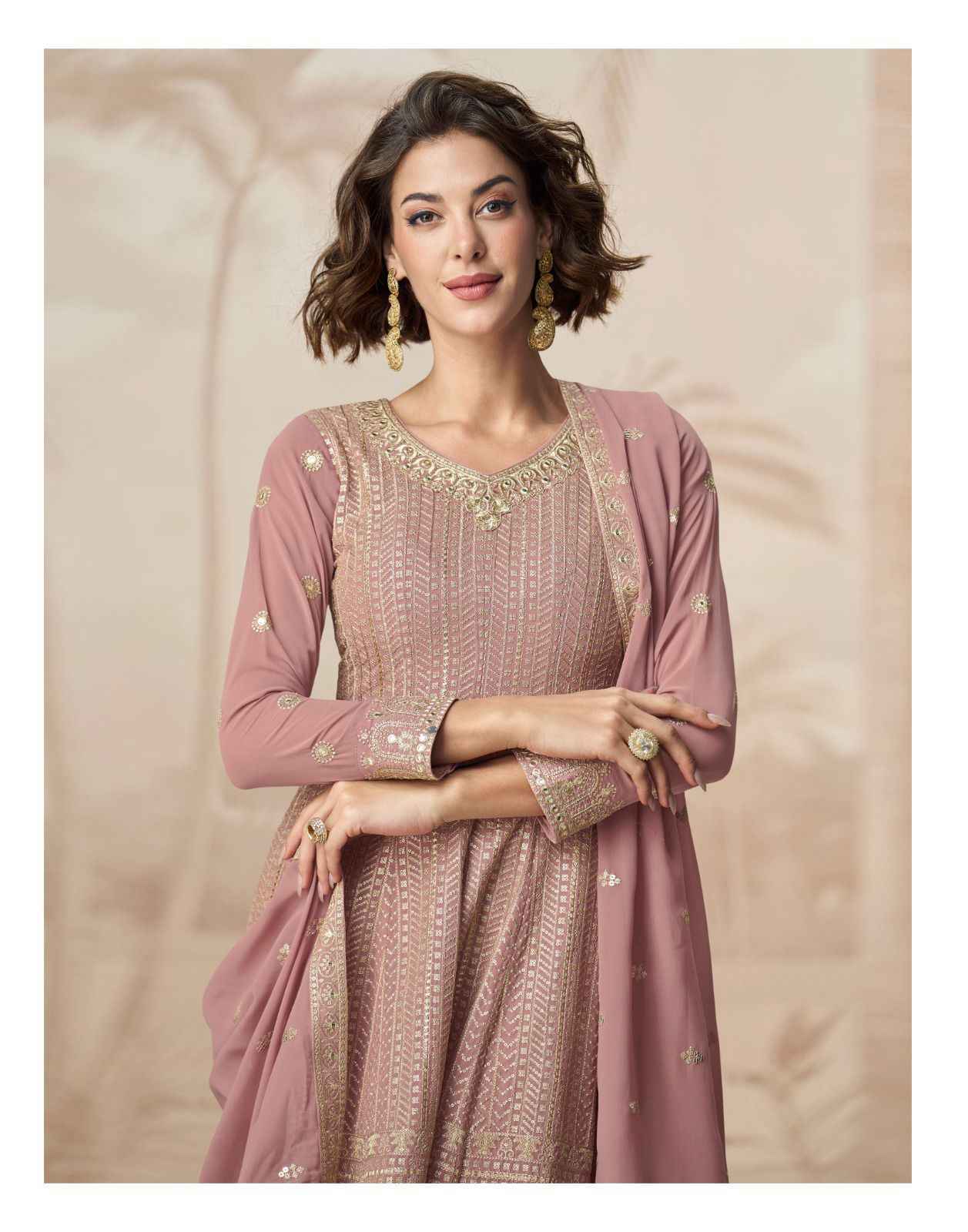 Aashirwad Creation Shivani Readymade Georgette Dress Wholesale Price ( 3 Pcs Catalog )