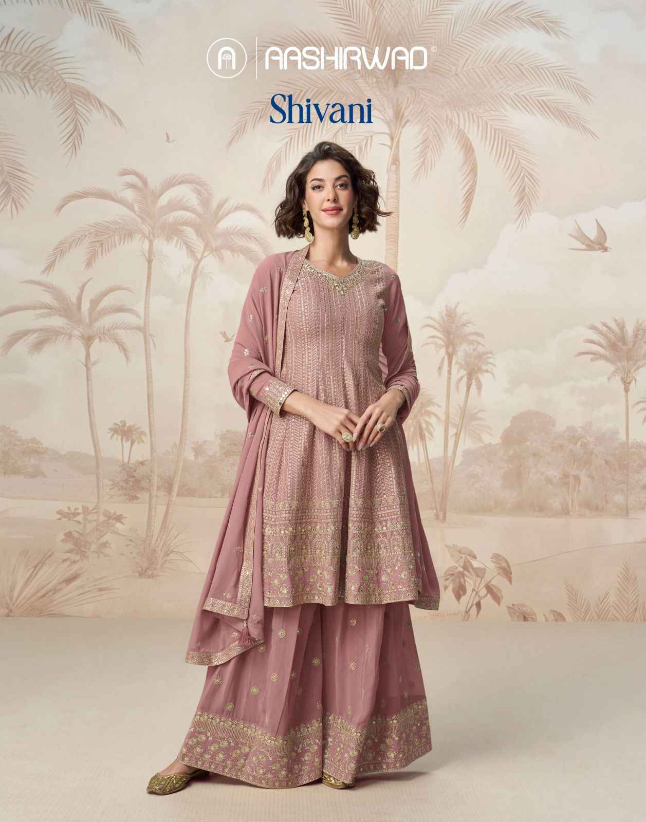 Aashirwad Creation Shivani Readymade Georgette Dress Wholesale Price ( 3 Pcs Catalog )