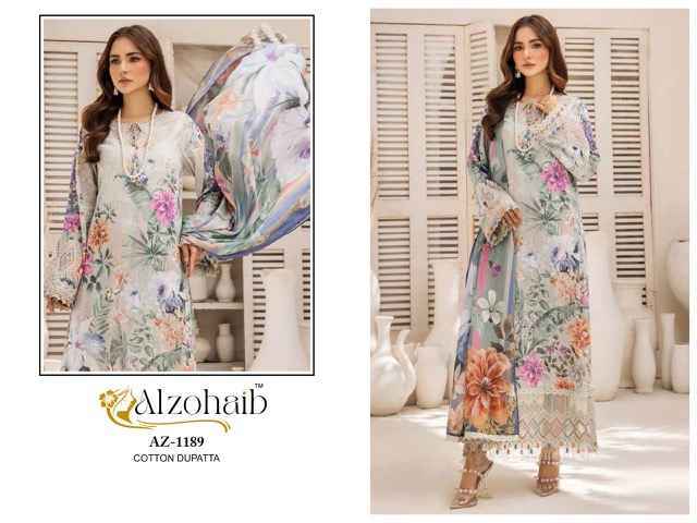 Al zohaib Sakina Coton Dress Material Wholesale Pakistani Suits ( 5 pcs Catalogue )