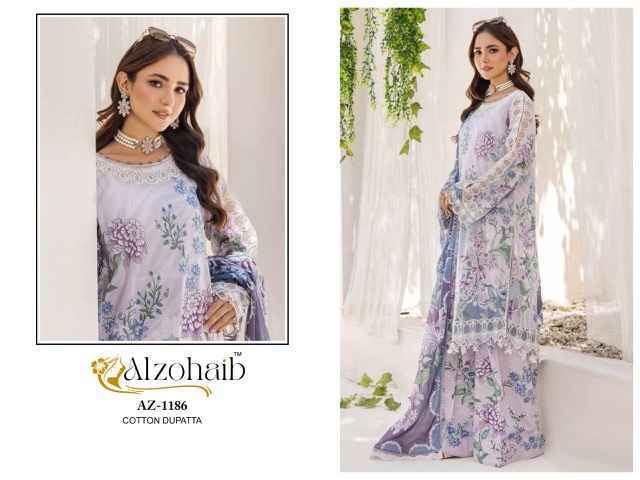 Al zohaib Sakina Coton Dress Material Wholesale Pakistani Suits ( 5 pcs Catalogue )