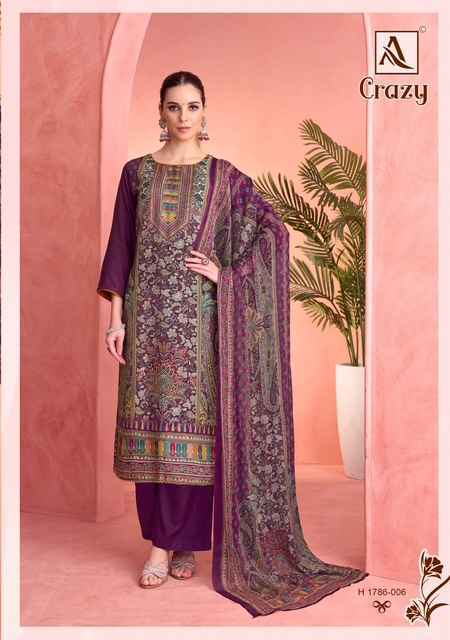 Alok Crazy Viscouse Salwar Kameez Wholesale Price ( 6 Pcs Catalog )