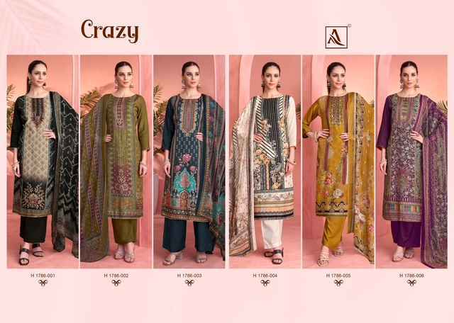 Alok Crazy Viscouse Salwar Kameez Wholesale Price ( 6 Pcs Catalog )